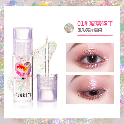FLORTTE Heart-beating Sniper Liquid Eyeshadow 01# Broken Glass (27.06.17)