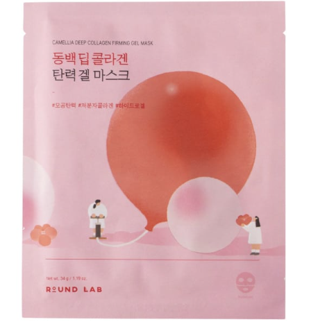 Round Lab 独岛山茶花胶原紧致保湿水凝胶面膜 5片入