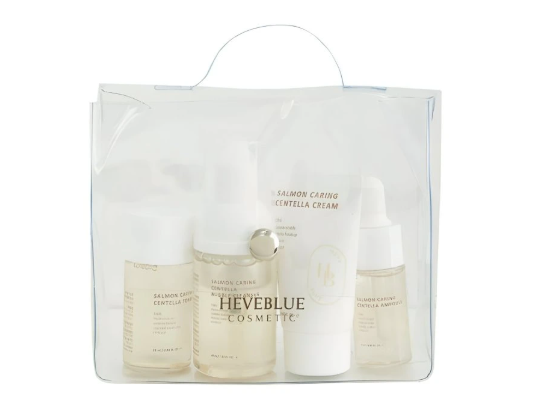 HeveBlue 三文鱼积雪草舒缓修护旅行套装 4件套