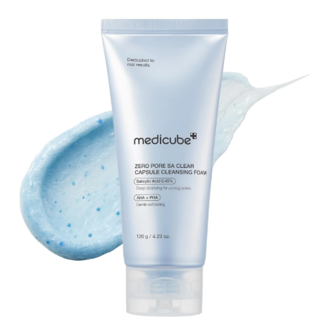 Medicube Zero 毛孔清洁蓝胶囊洁面泡沫 120g