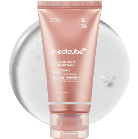 Medicube 胶原蛋白弹力保湿晚安撕拉面膜 75ml