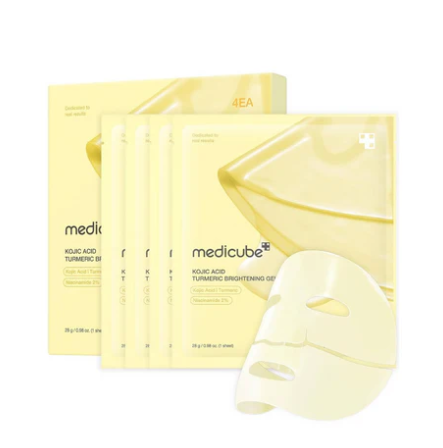 Medicube 曲酸姜黄亮肤果冻凝胶面膜 4片入