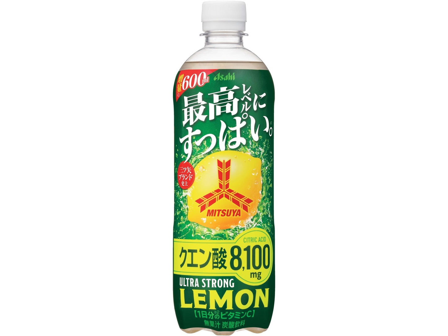 ASAHI 朝日三矢超强劲柠檬味碳酸饮料 600ml（箱规：24）