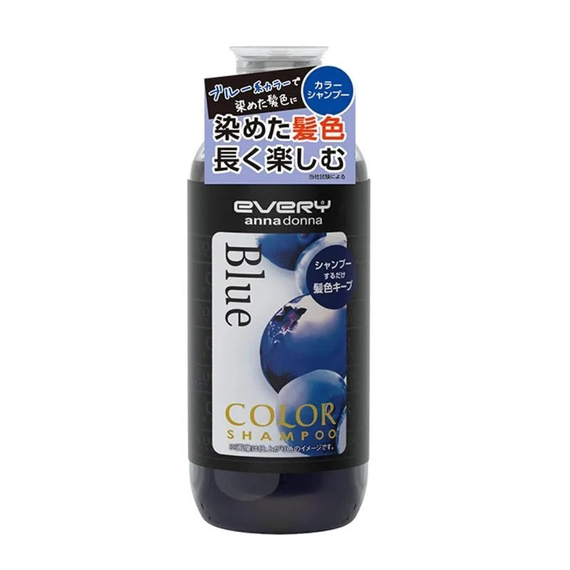 AnnaDonnaEvery 染色护色固色洗发水蓝色300ml 箱规:24