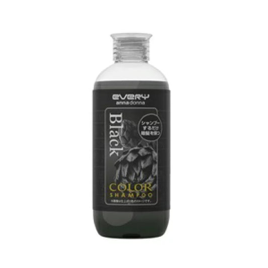 AnnaDonnaEvery 染色护色固色洗发水黑色300ml 箱规:24