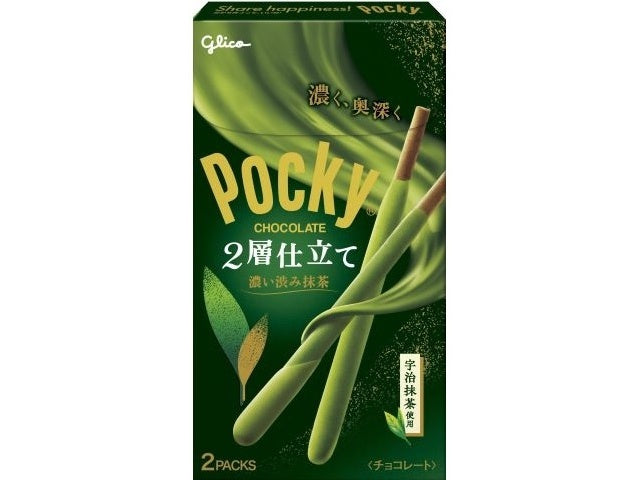 POCKY 双层浓厚抹茶巧克力棒 2袋入（10盒）（26.04）