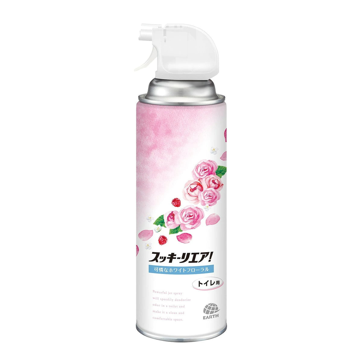 EARTH  厕所消臭芳香喷雾 白色花香 350ml