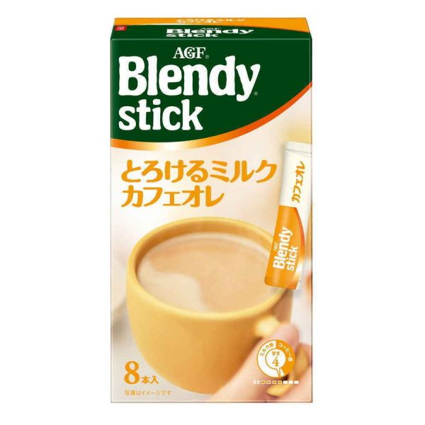 AGF Blendy 牛奶速溶咖啡粉 8.9g*8包入（EXP：27.12.31）