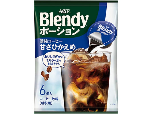 AGF Blendy浓缩咖啡液 微甜 18g*6包入（箱规：12袋）（EXP：26.12.31）