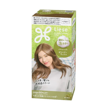 Kao Foam Hair Dye Lemon Gray LAW30 (24)