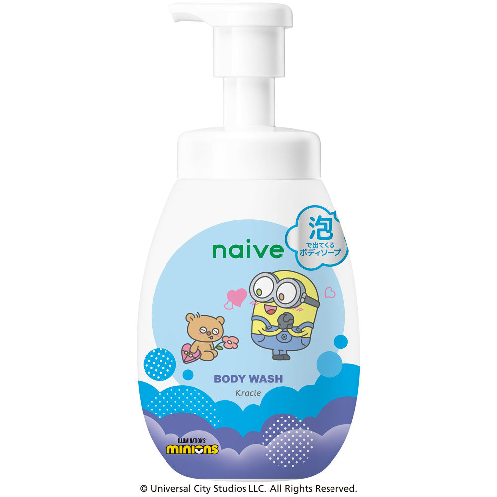 NAIVE 泡沫沐浴露 600ML 限定小黄人款（箱规：9）