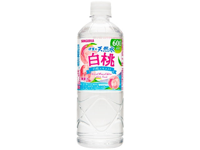 SANGARIA 三佳利 伊贺天然水 白桃风味水 600ml x24（26.12）