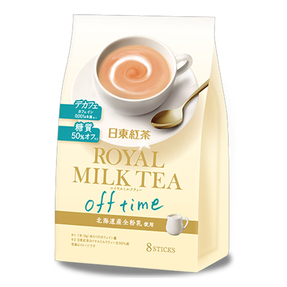 日东红茶 皇家奶茶 Off Time 低糖低咖啡因 9g×8条入（组规：6）