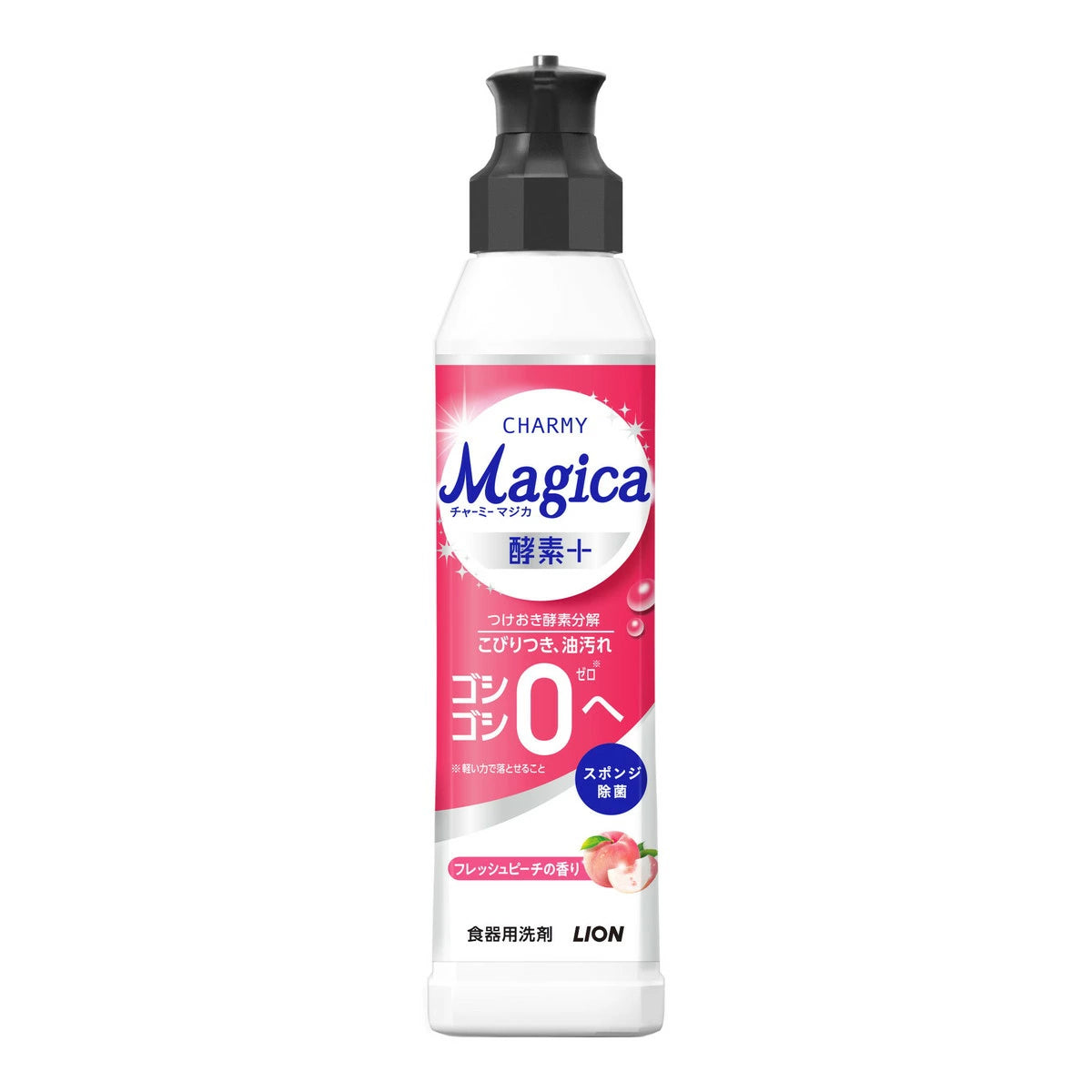 LION狮王 Magica酵素强力去油洗洁精 清新蜜桃香 220ml（箱规：14）