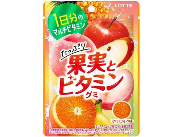 LOTTE 乐天 丰富果实&维生素综合水果软糖 50g（组规：10）