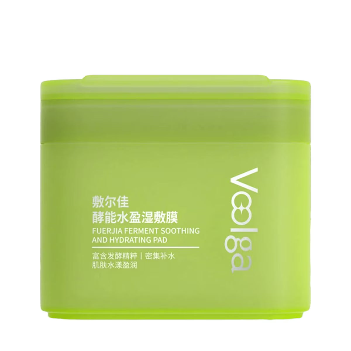 敷尔佳方胖子酵能水盈醒肤紧致湿敷棉片 绿胖子 70片入
