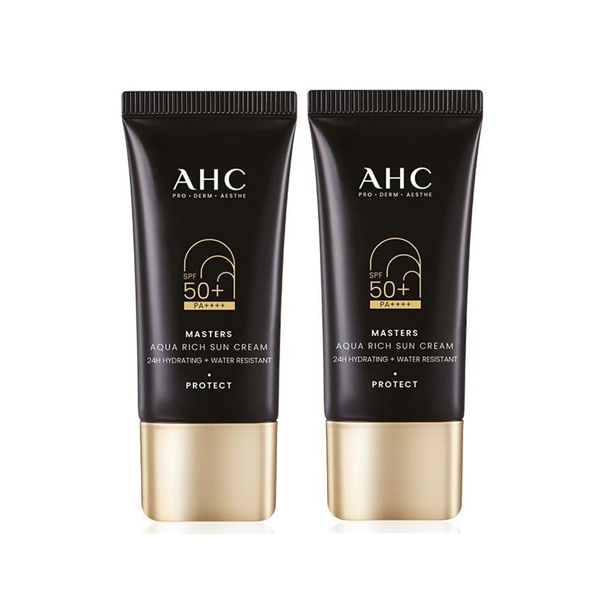 AHC Masters Aqua Rich Sun Cream 1+1 Duo Set 1.01oz (30ml) x 2ea SPF 50+ PA++++