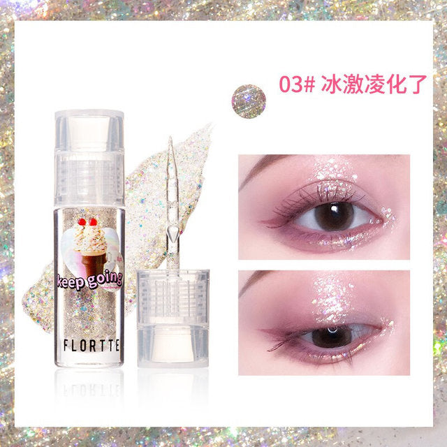 FLORTTE Heart-beating Sniper Liquid Eyeshadow 03# Ice Cream Melted (27.04.07)