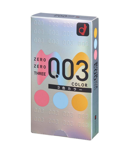 Okamoto 003 condoms three colors series 12 pieces