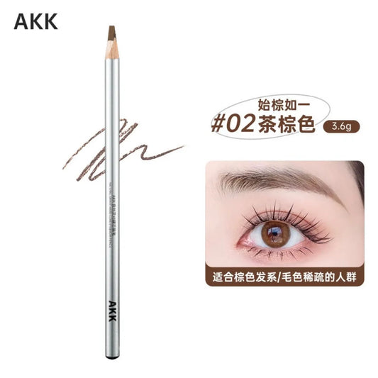 AKK Natural Smart Hard Core Cleaver Eyebrow Pencil 02 Tea Brown (27.09.02)