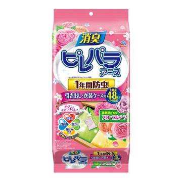 EARTH Drawer Clothes Anti-insect and Mite Repellent (48 pcs) (Floral Scent)