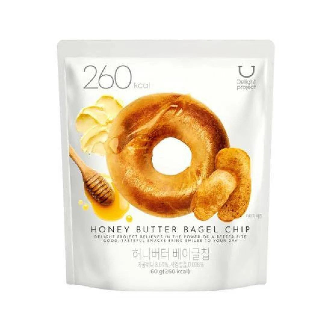 Delight Project 低卡贝果脆片 蜂蜜黄油味 60g