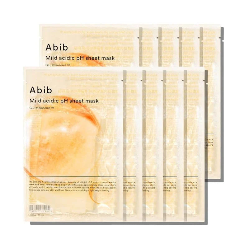 Abib 弱酸性谷胱甘肽提亮面膜 10片入