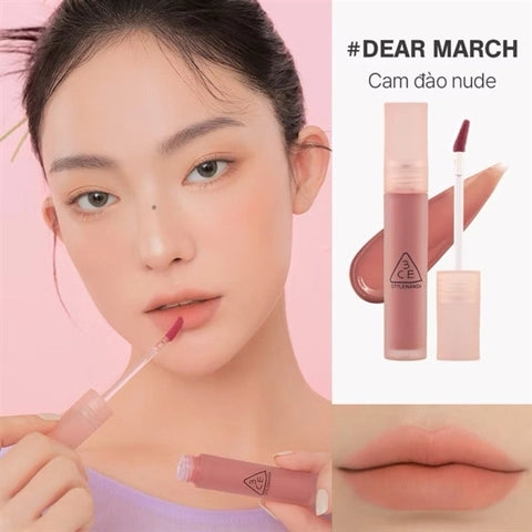 3CE 水雾唇釉 #DEAR MARCH 三月蜜桃（28.09.02）