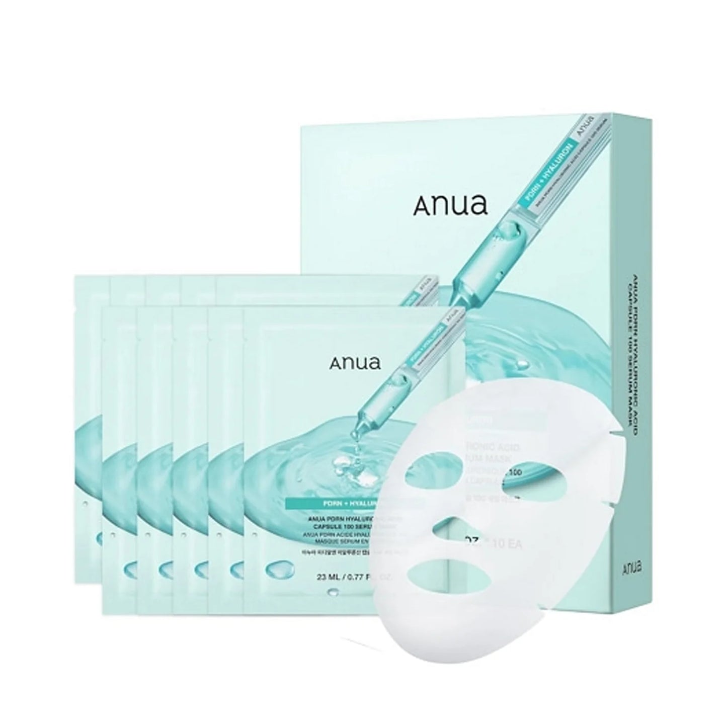 Anua PDRN透明质酸100深层补水面膜套装 10片入
