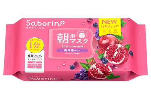 BCL Saborino Morning Mask Pomegranate Rose Red