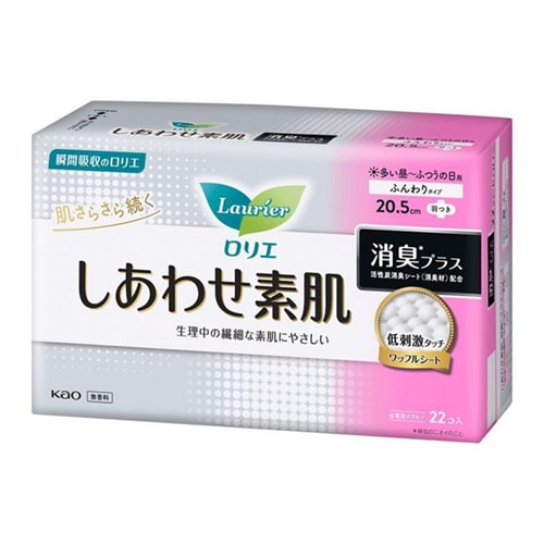 KAO 花王 素肌消臭系列日用卫生巾 20.5cm 22枚入（箱规：18）