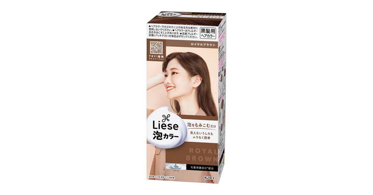 Kao Foam Hair Dye Noble Brown LAW7 (24)