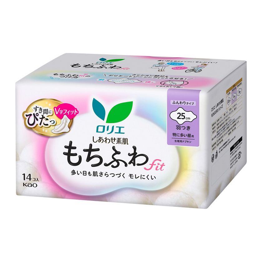 KAO 花王 Fit 特多量日用卫生巾 25cm 有护翼 14片入（箱规：18）