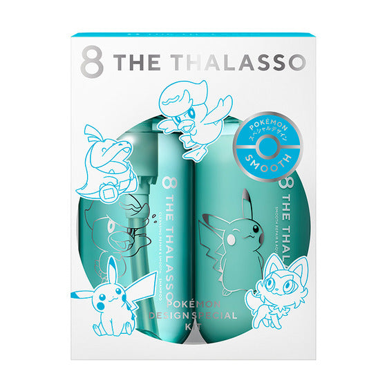 Japan 8 The thalasso Pokémon Limited Edition Ocean Mineral Refreshing Shampoo and Conditioner Set