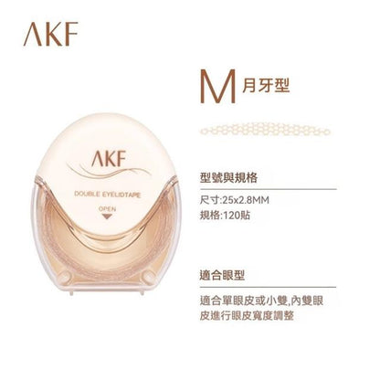 AKF Invisible Waterproof Double Eyelid Tape M Crescent Shape (28.06.09)