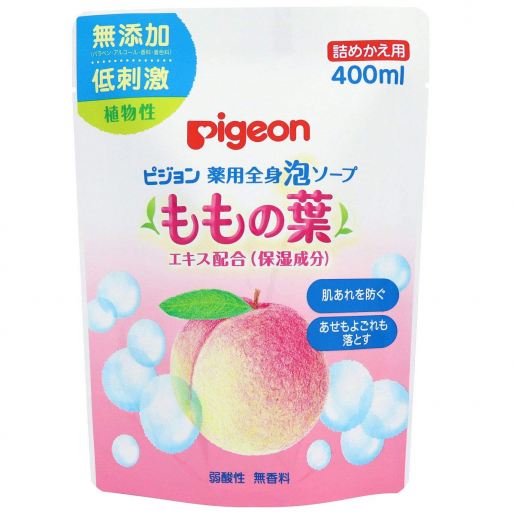 PIGEON Pigeon Baby 2 in 1 Peach Body Wash Refill 400ml Box 20