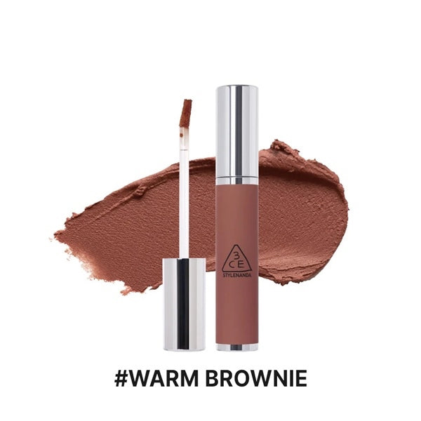 3CE Hazy Lip Clay 泥雾哑光唇釉 Warm Brownie 4.0g