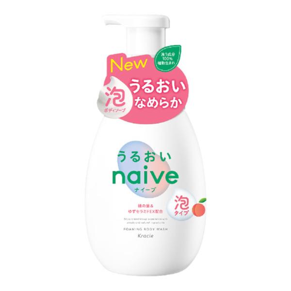 NAIVE Foaming Shower Gel Peach Leaf (9)