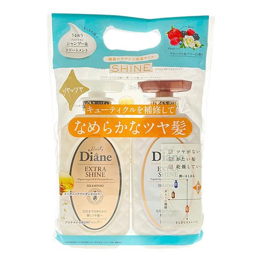 DIANE shampoo and conditioner set pink glossy 450MLx2 10/box