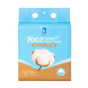 ITO 纯棉洗脸巾 300枚入 （箱规：20）