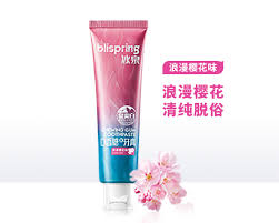 blispring冰泉 泉爽白系列 口香糖味牙膏 浪漫樱花味 120g