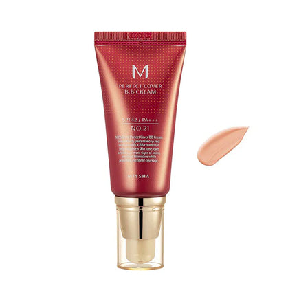 MISSHA 谜尚红 完美遮瑕 BB霜 #21 Light Beige 亮米色 50ml