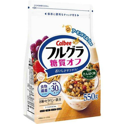 Calbee Fruit Cereal Reduced Sugar Flavor 600g x 6