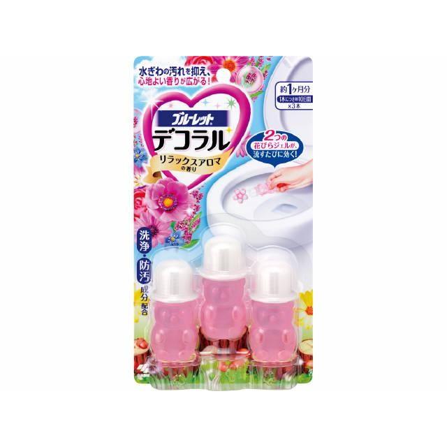 Kobayashi Pharmaceutical Toilet Gel Flower 3 Pieces Natural Flower Fragrance
